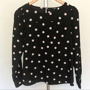 J Crew Polka Dot Blouse